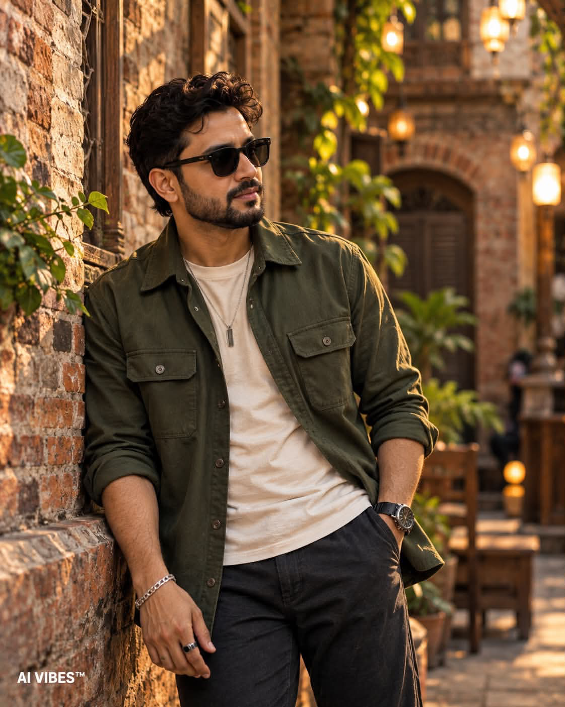 Create an ultra-realistic, high-end cinematic fashion portrait of a COMPLETELY NEW South Asian man with a unique facial identity.