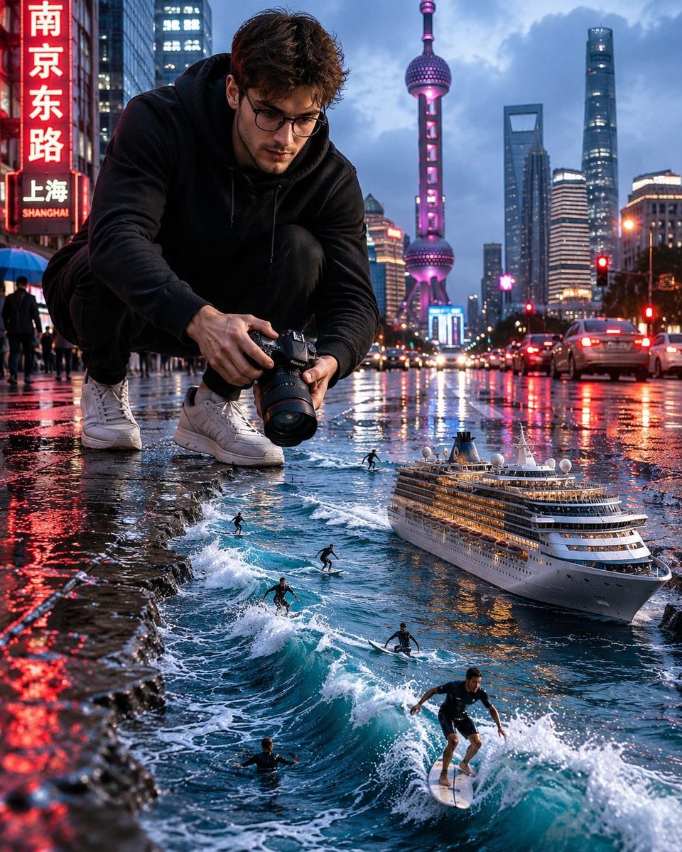 Giant Photographer Urban Ocean