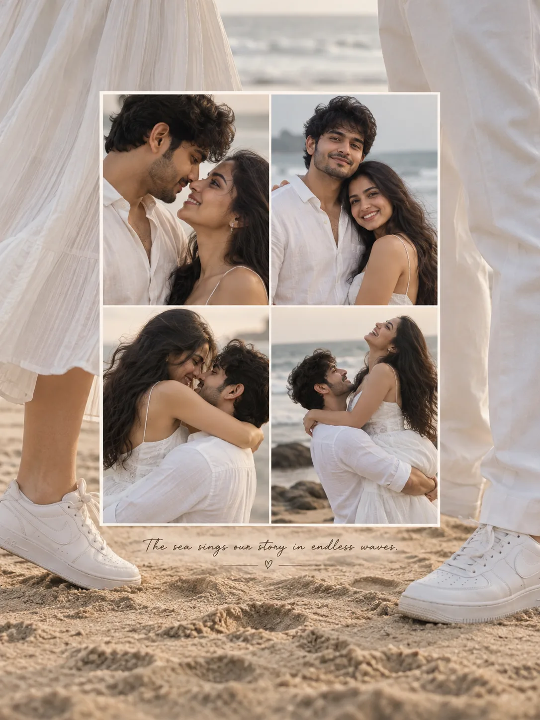 A creative photography collage lay out.
