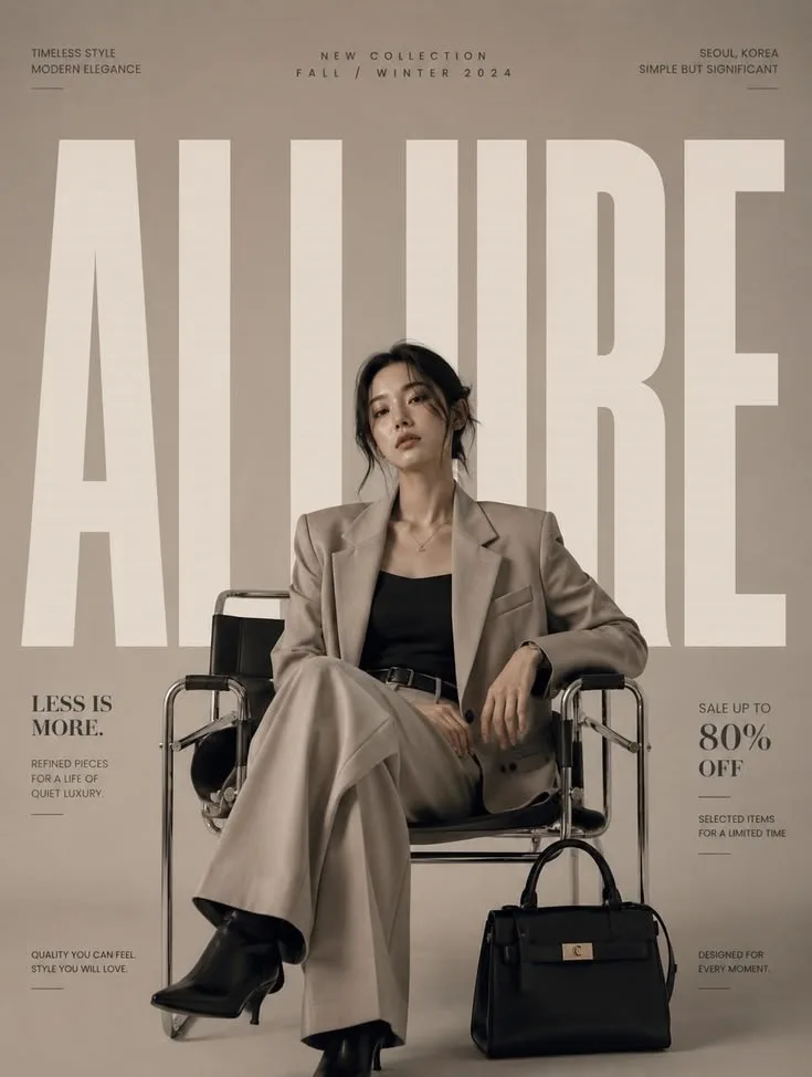 Quiet Luxury Editorial Fashion Portrait 🤎