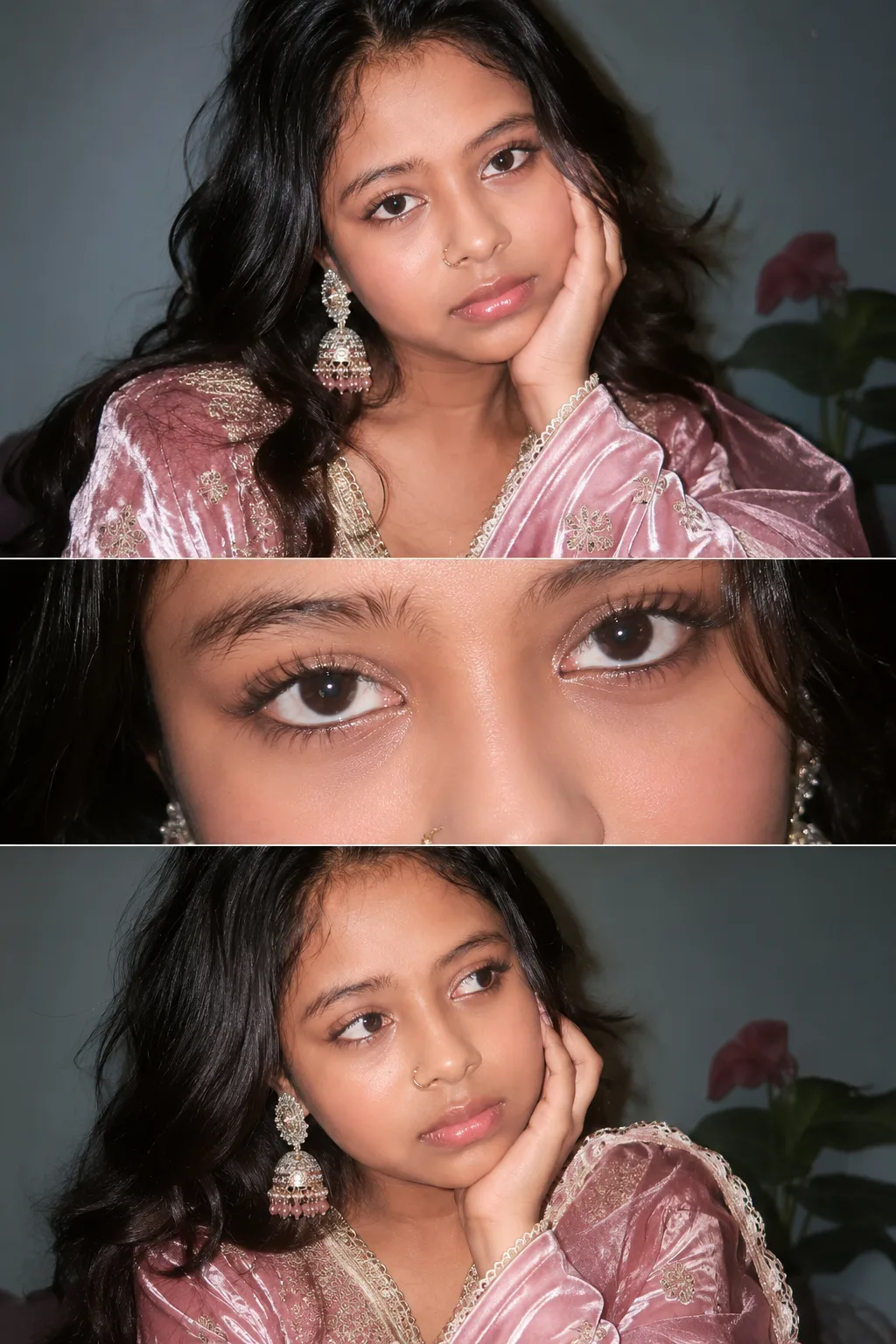 Ultra-realistic Y2K-inspired flash photography collage using the uploaded face exactly.