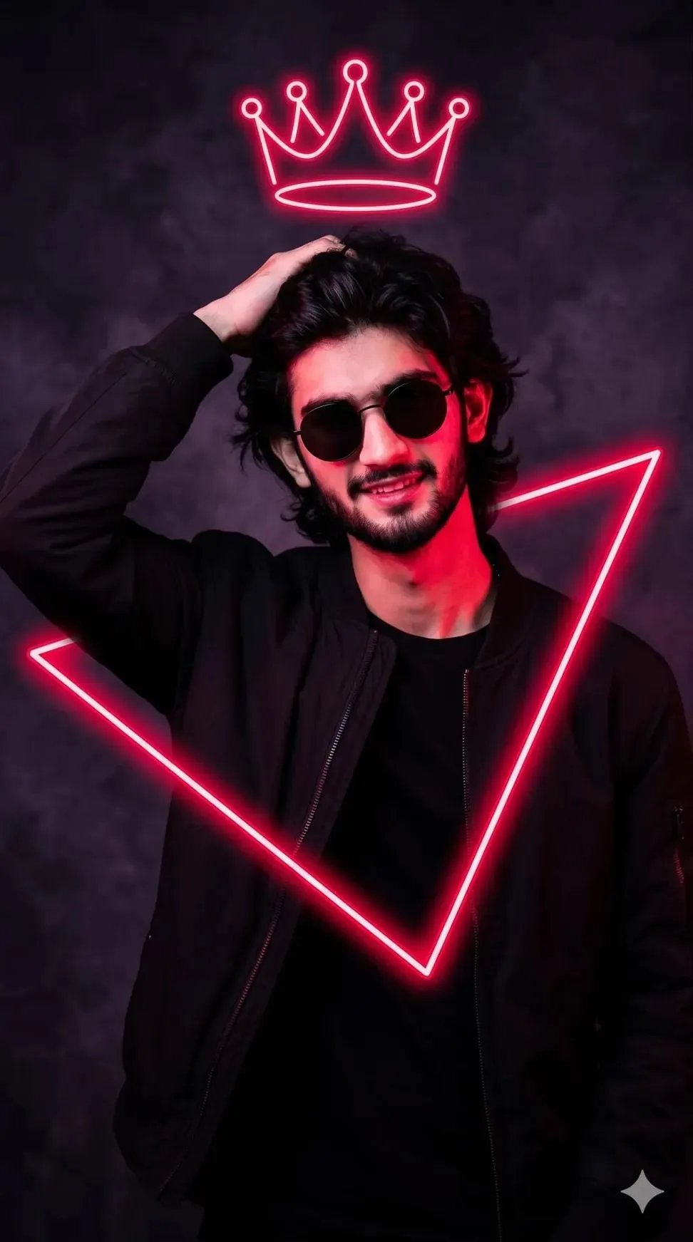 PROMPT ✨ Use reference photo to create a high-quality, 4K studio portrait of the user-provided man, wearing [black] clothing and round