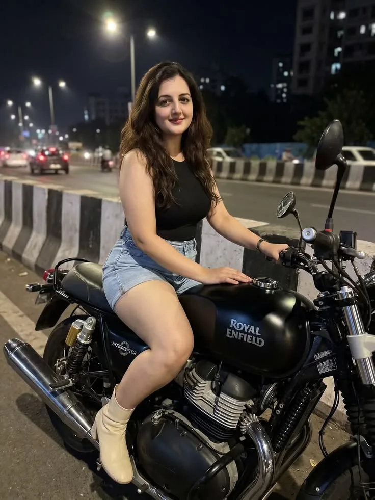 Create a premium cinematic night-time motorcycle portrait inspired by the uploaded reference image.