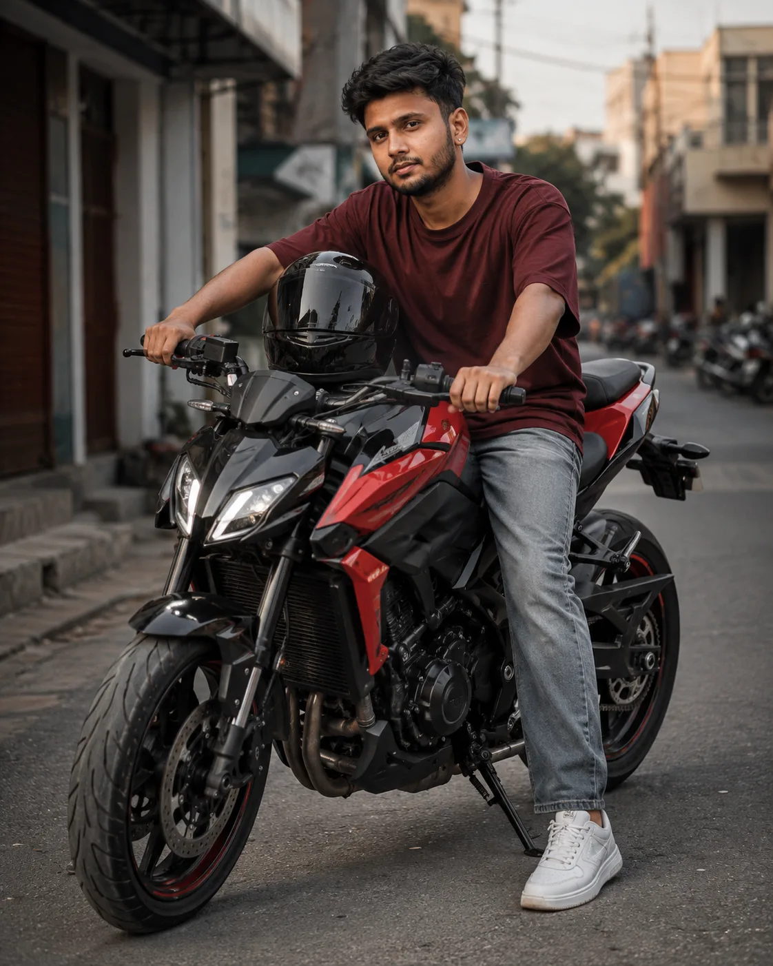 Create a highly realistic, ultra-cinematic lifestyle portrait inspired by the overall composition and mood of the reference image.