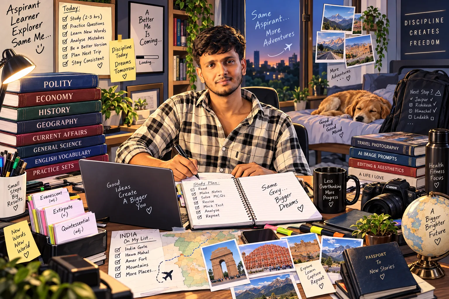 Create a caricature of me and my job based on everything you know about me.
