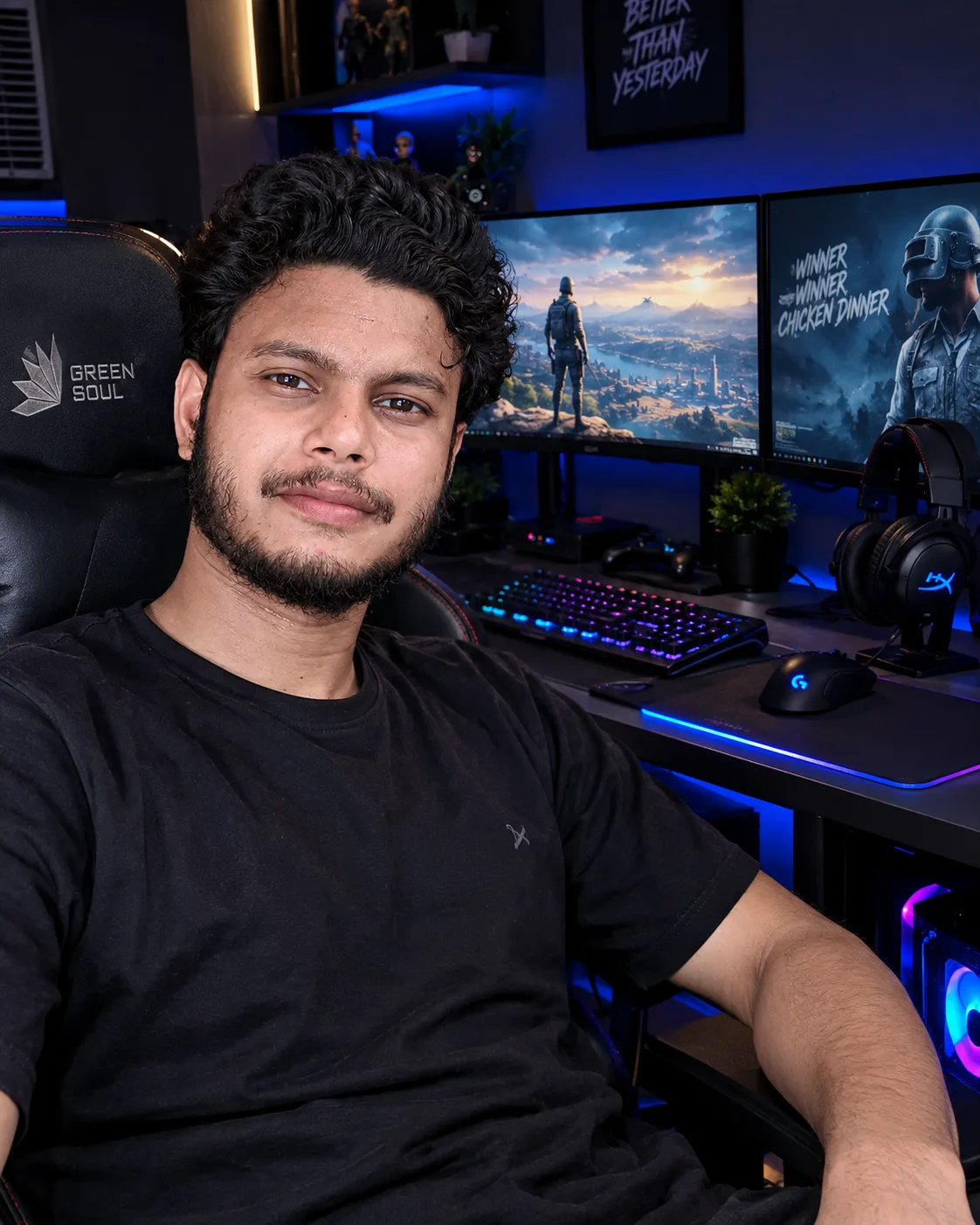 A cinematic medium shot of the exact same man from the reference image, maintaining strict facial consistency, identity, and features.