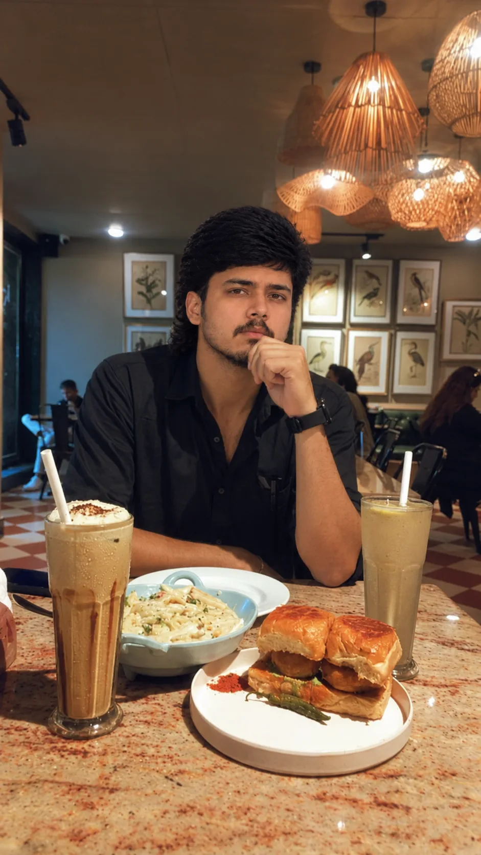 Cozy Café Date — Warm Evening Vibes ☕🍔