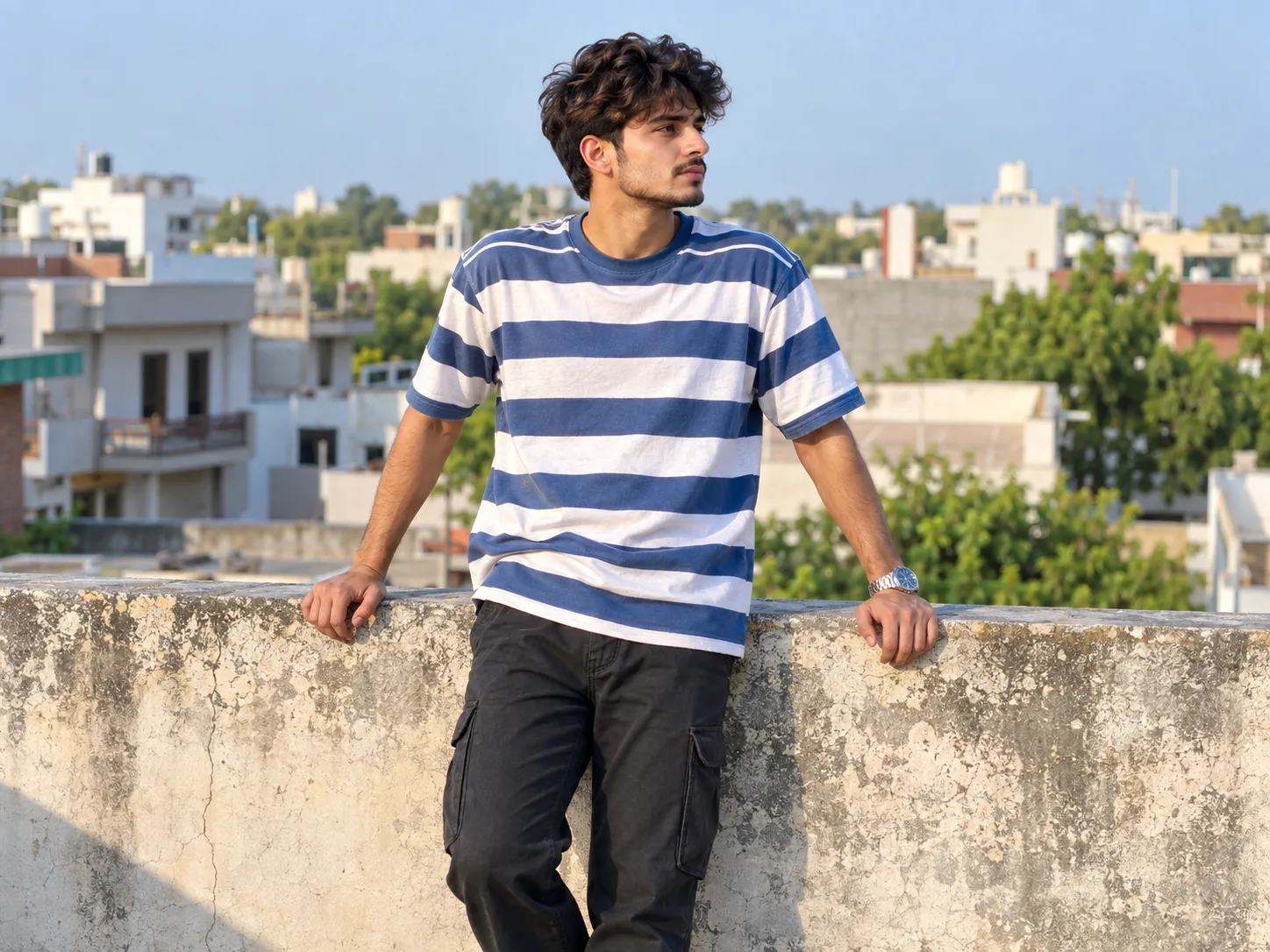 Exact Prompt Create an ultra-realistic, high-resolution cinematic outdoor portrait based exactly on the uploaded reference image.