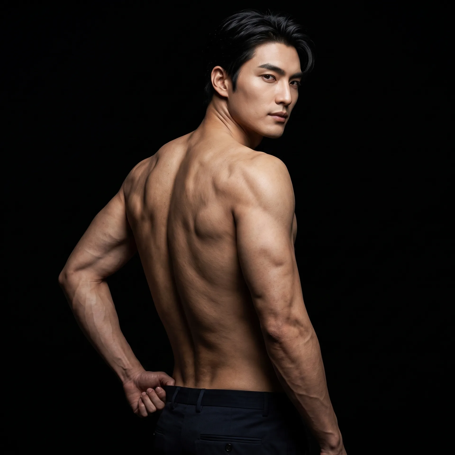 Use the uploaded reference photo as the identity reference for the person's face, skin tone, and physique.