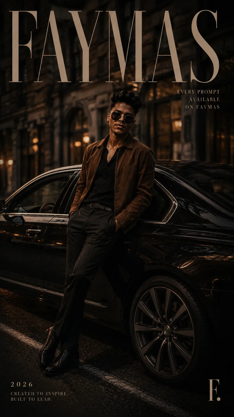 Create a premium, ultra-realistic luxury fashion editorial poster using the uploaded image as the visual reference.
