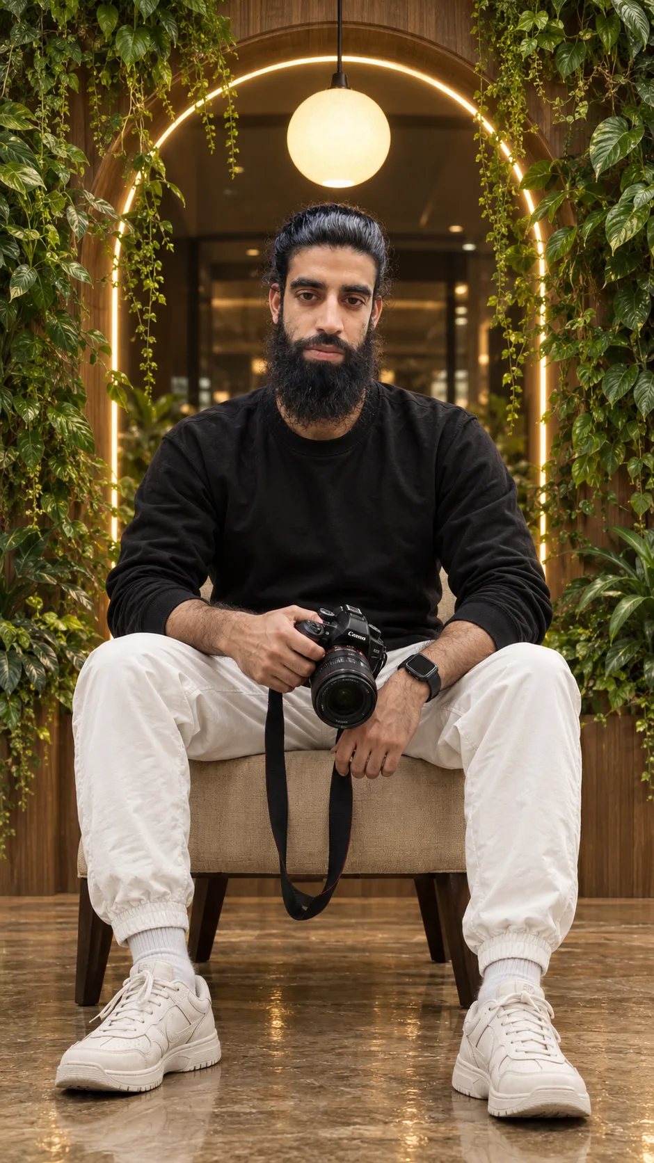 Create an ultra-realistic, high-end cinematic lifestyle portrait using the uploaded reference image as the primary identity reference.