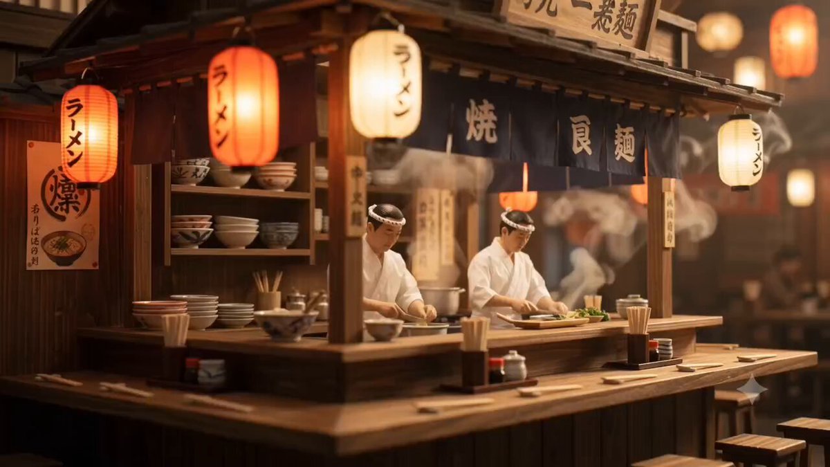 Miniature Ramen Shop Commercial