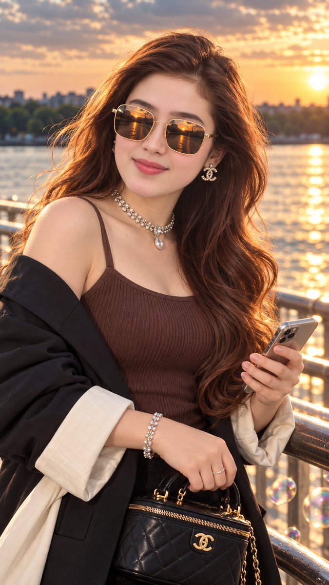 1. Open ChatGPT 2. Upload Your Image 3. Copy and paste Prompt⤵️ A photorealistic vertical portrait of an elegant young Asian woman standing