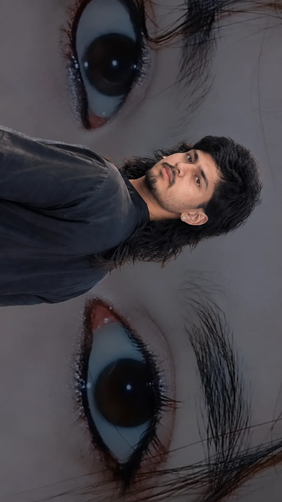 Cinematic Eye Reflection Portrait