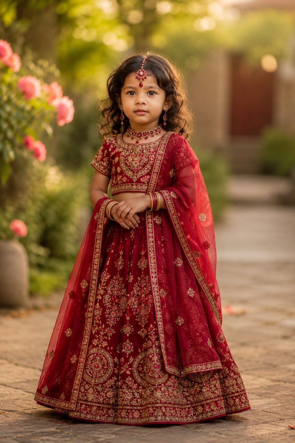 Indian girl traditional outfit