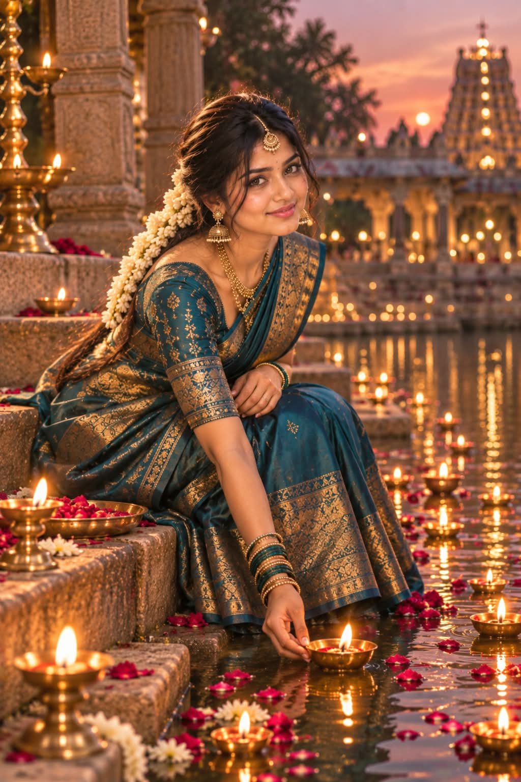Cinematic Indian Woman Portrait