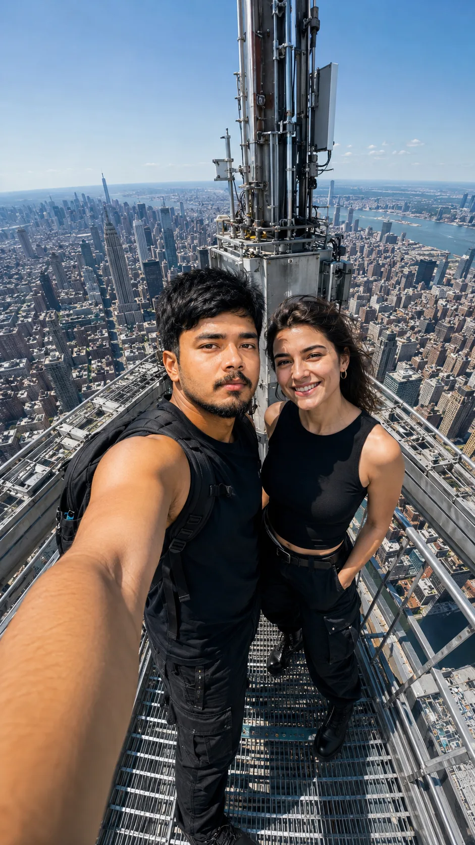 Sky-High City Adventure Selfie