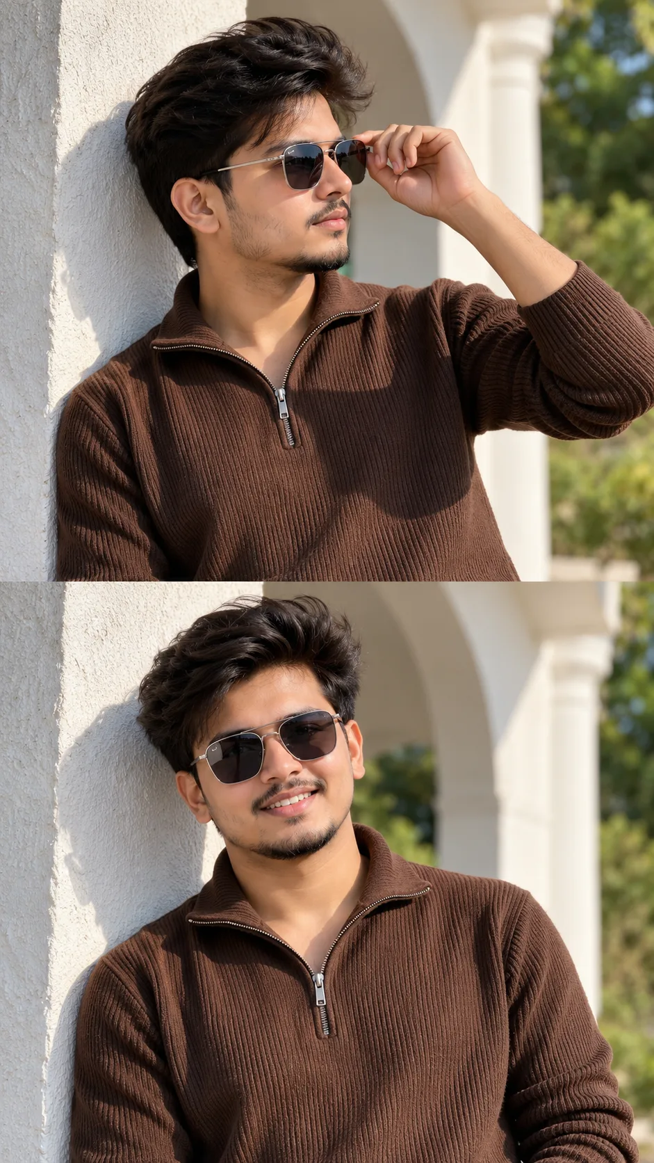 aspect ratio 9:16 , Keep the person exactly as shown in the reference image with 100% identical facial features, bone structure, 4K