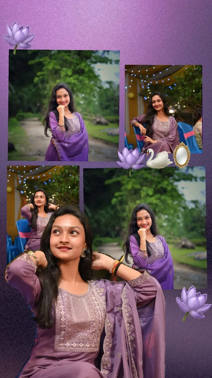 A photorealistic vertical composite photograph in exact 9:16 aspect ratio arranged as an aesthetic scrapbook photo collage on a textured