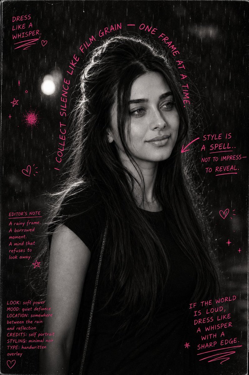 Fashion Editorial Noir Poster