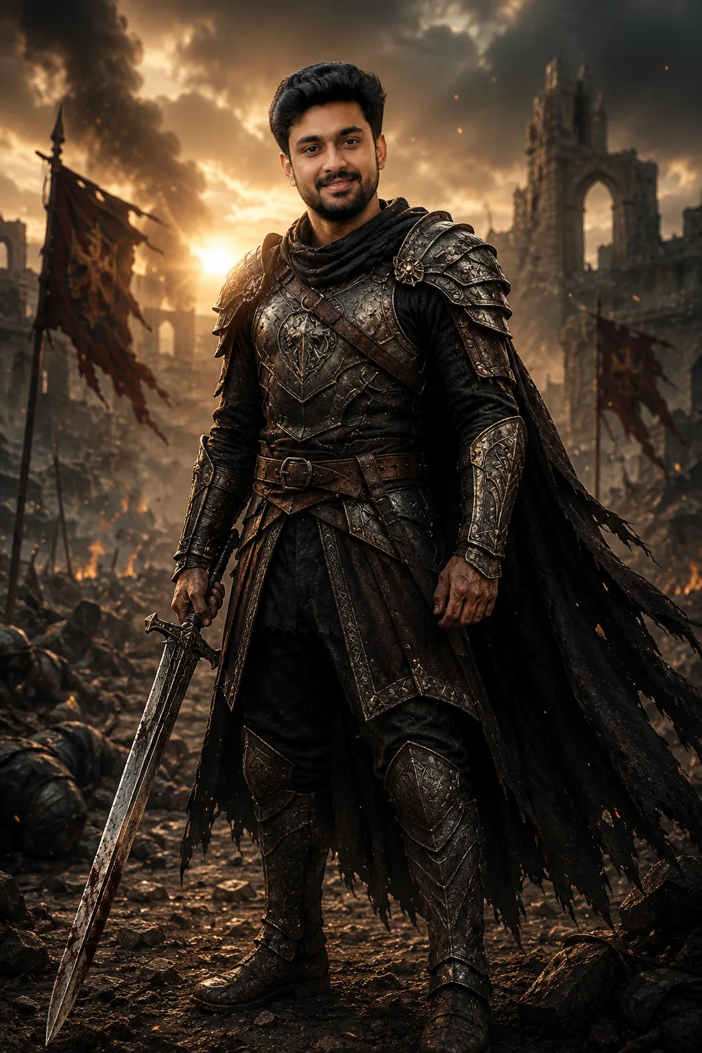Use the uploaded reference photo as the ONLY identity reference for the main character.