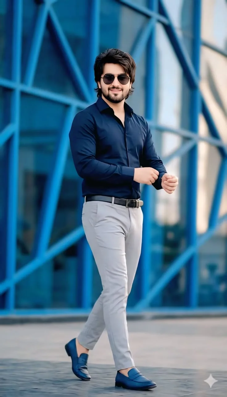 **Prompt:** > Ultra-realistic, high-resolution cinematic full-body portrait of a handsome young man walking confidently in front of a