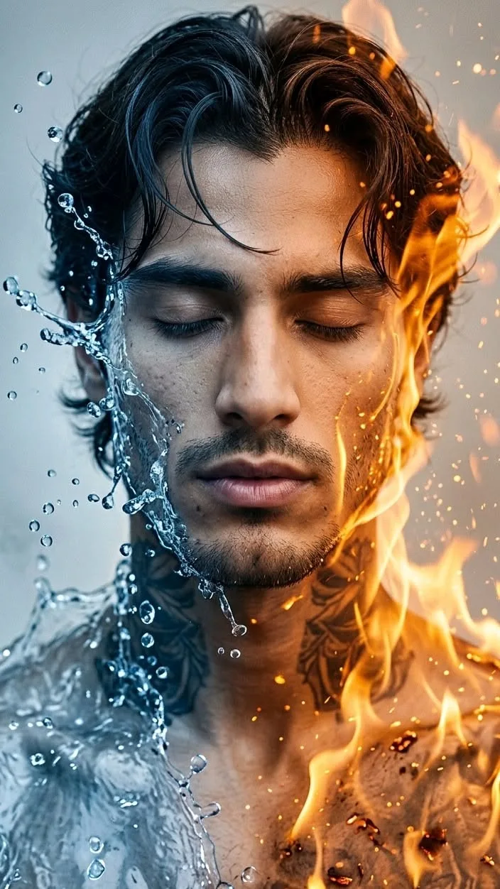 An absolute visual masterpiece, hyper-photorealistic and ultra-detailed vertical close-up portrait capturing a handsome South Asian man