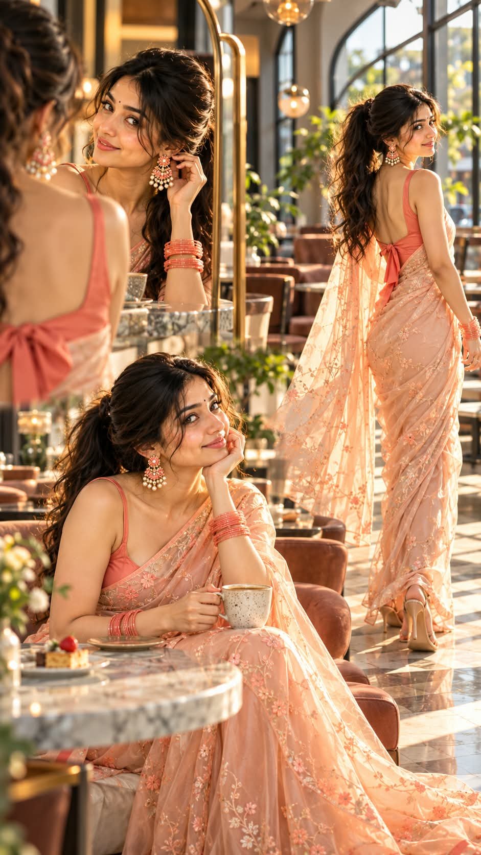 South Indian Woman Fashion Portrait