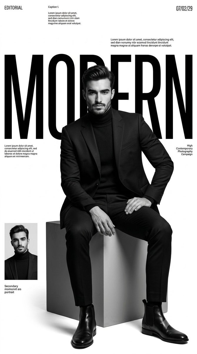 Minimalist Fashion Editorial Poster