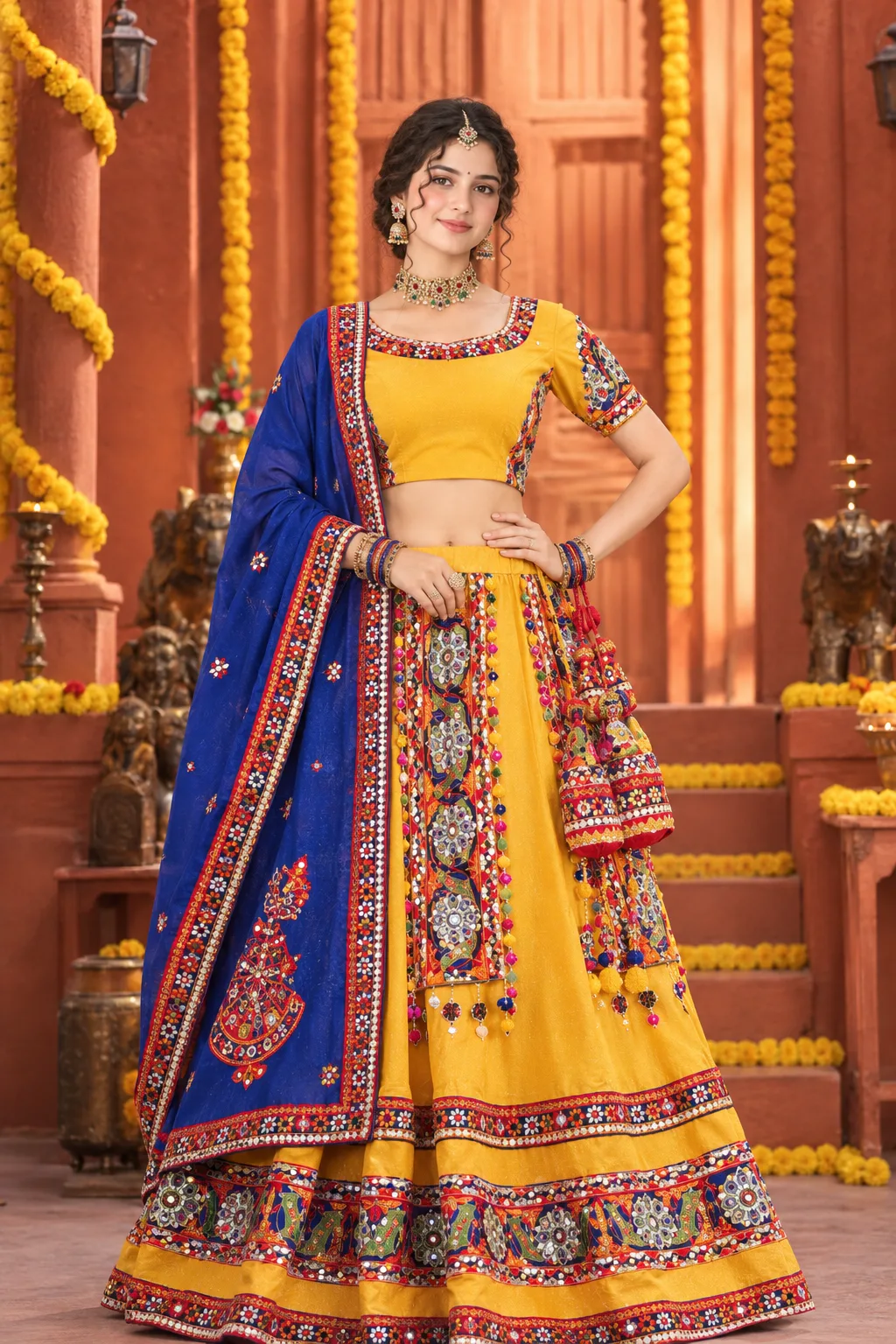Create an ultra-photorealistic, high-end Indian fashion editorial portrait of ME, using my uploaded personal photograph as the ONLY and