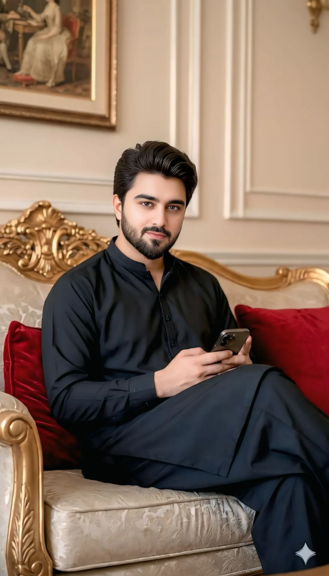 An absolute visual masterpiece, hyper-photorealistic full-body portrait of a highly handsome South Asian young man in his early 20s,