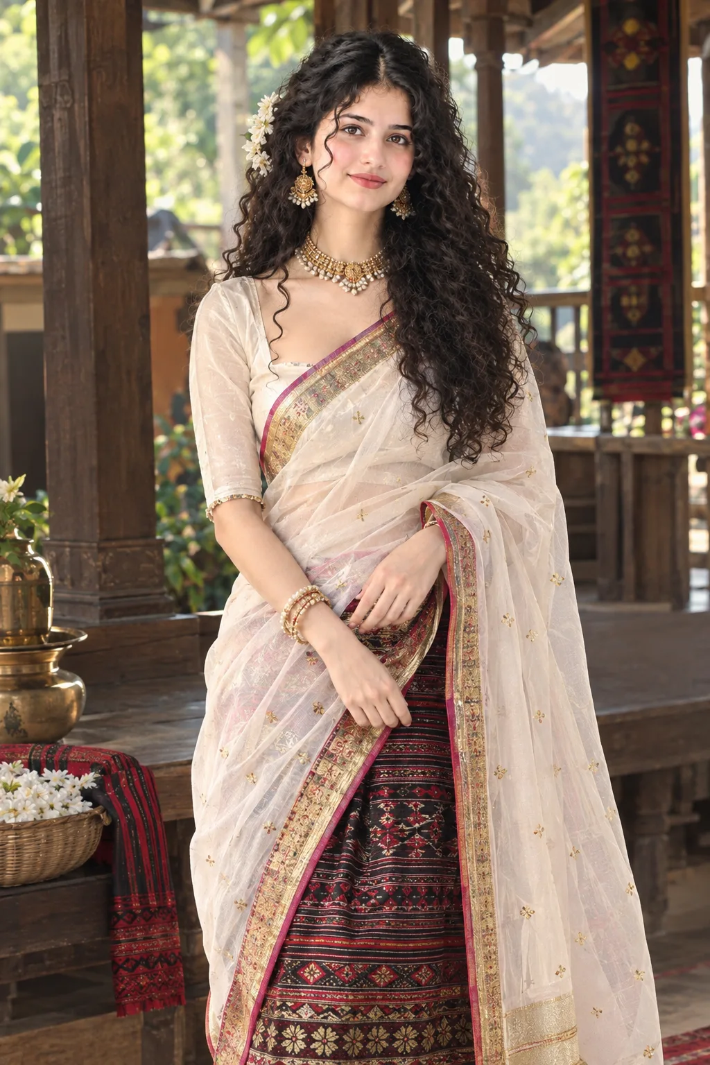 Create an ultra-photorealistic, premium Indian fashion portrait of ME using my uploaded photograph as the PRIMARY and ONLY identity