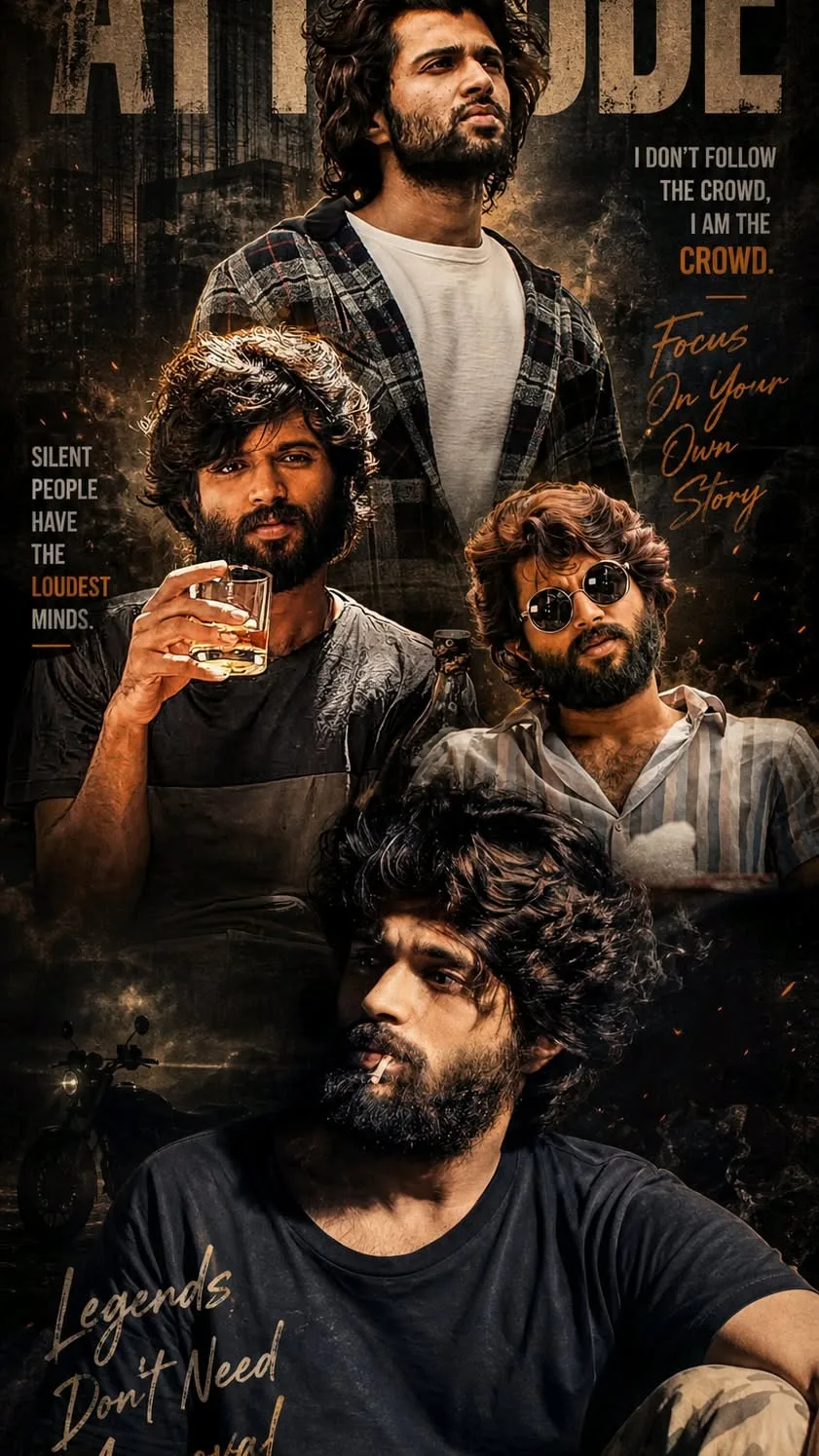 A high-impact cinematic movie poster featuring a collage of a rugged, intense South Asian man with thick, messy, wavy black hair and a