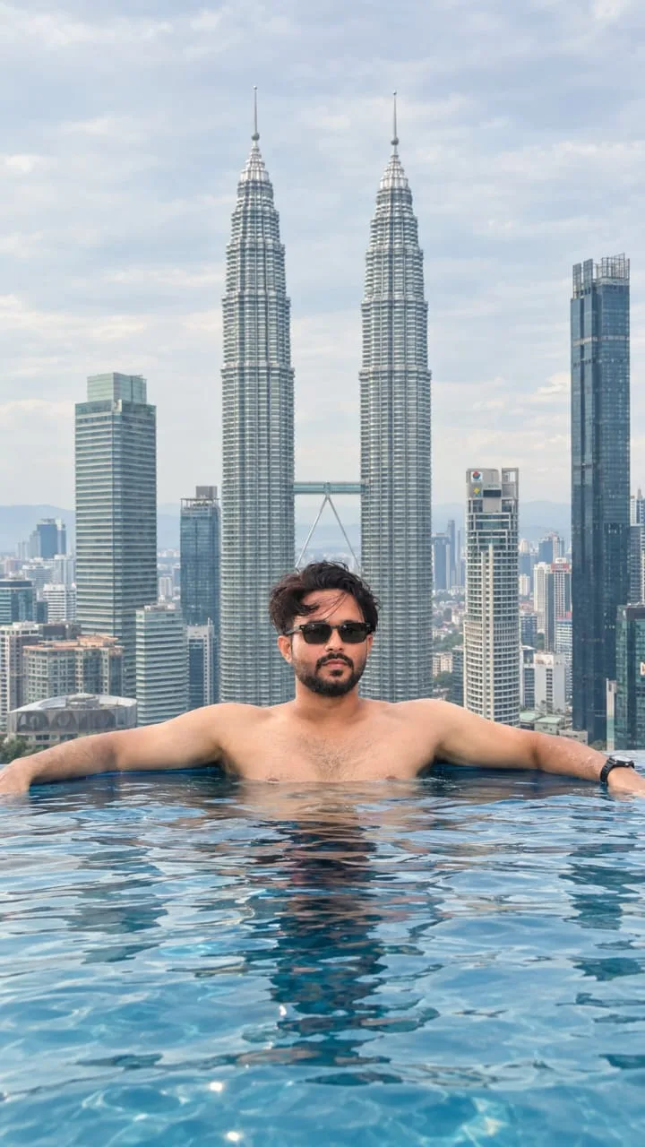 Create an ultra-realistic luxury travel photograph inspired by the uploaded reference image.