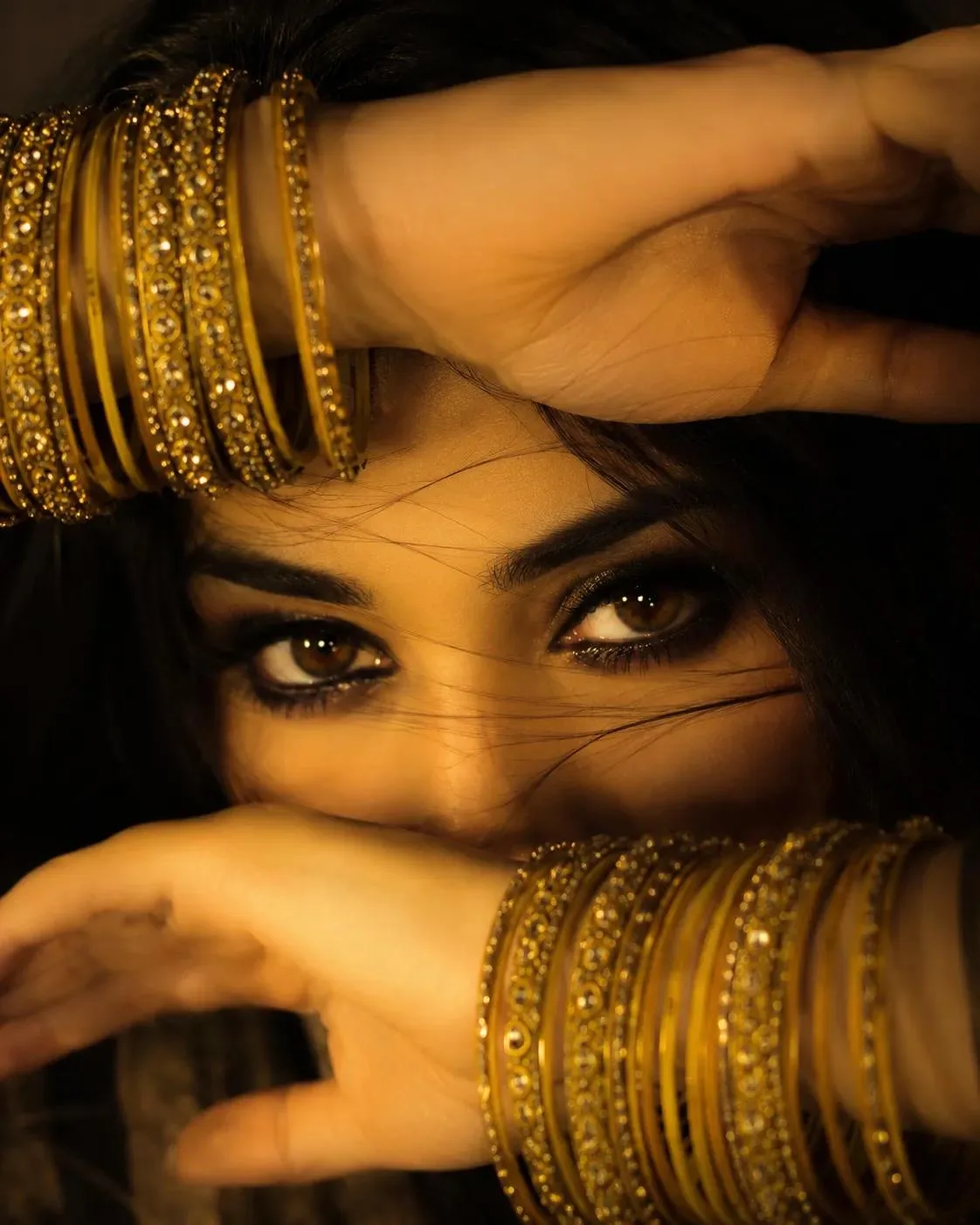 **Prompt:** A highly realistic cinematic close-up portrait of a beautiful young adult South Asian woman, with only her face and expressive