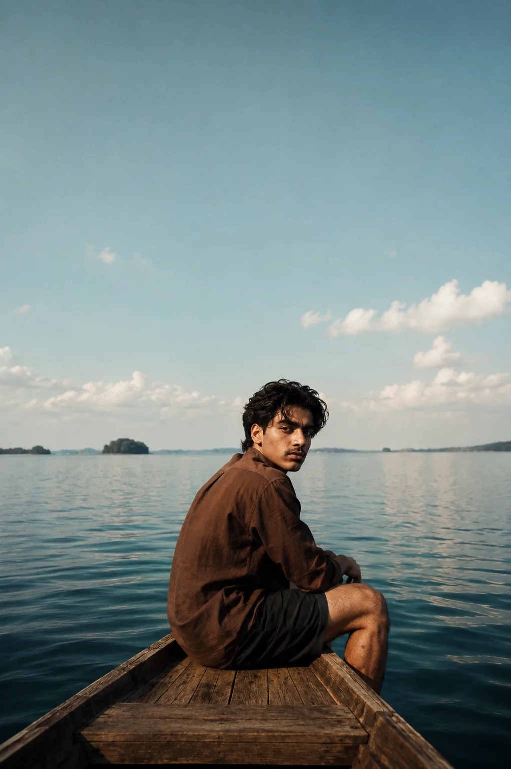 Exact Image Recreation Prompt Create a highly photorealistic cinematic lifestyle photograph of a young adult man sitting alone on the