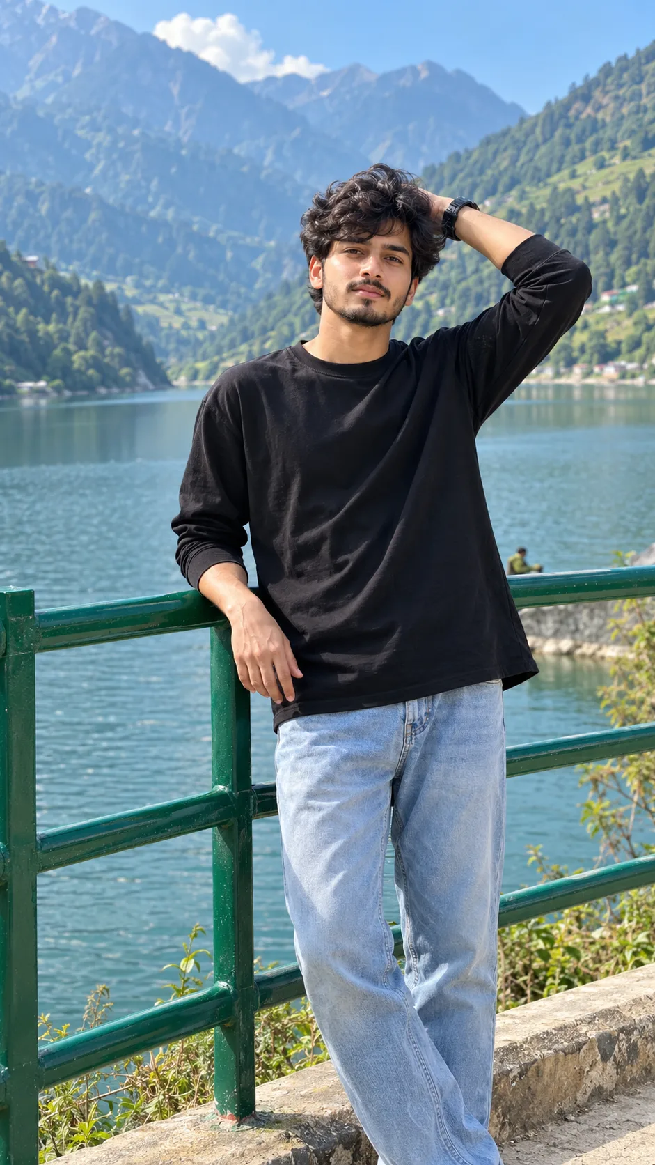 Exact Prompt Create an ultra-realistic, high-resolution cinematic outdoor portrait based exactly on the uploaded reference image.
