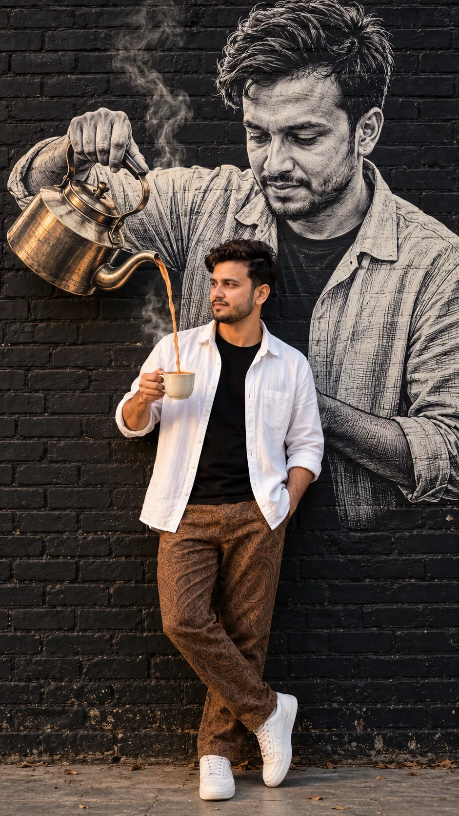 Create an ultra-realistic, high-resolution vertical lifestyle-fashion photograph based specifically on the uploaded reference image.
