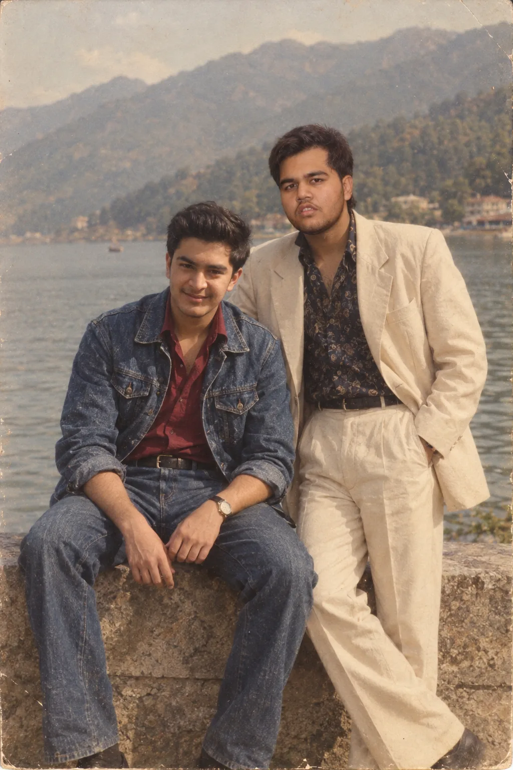 Create an ultra-realistic vintage South Asian portrait inspired by the uploaded reference image.