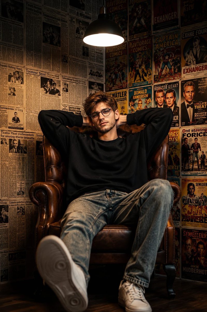 Gpt image 2 on chatGPT Prompt:⬇️ > Ultra-realistic cinematic portrait of a confident young South Asian man sitting in a luxurious vintage