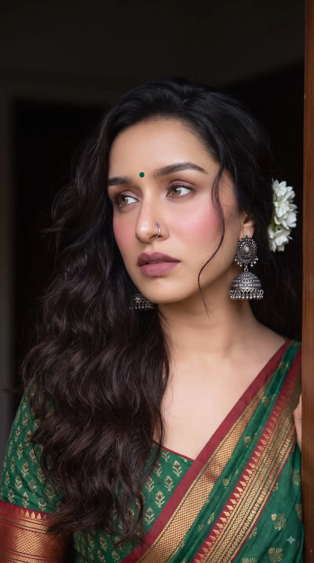 aspect ratio 9:16 , Keep the person exactly as shown in the reference image with 100% identical facial features, bone structure, 4K
