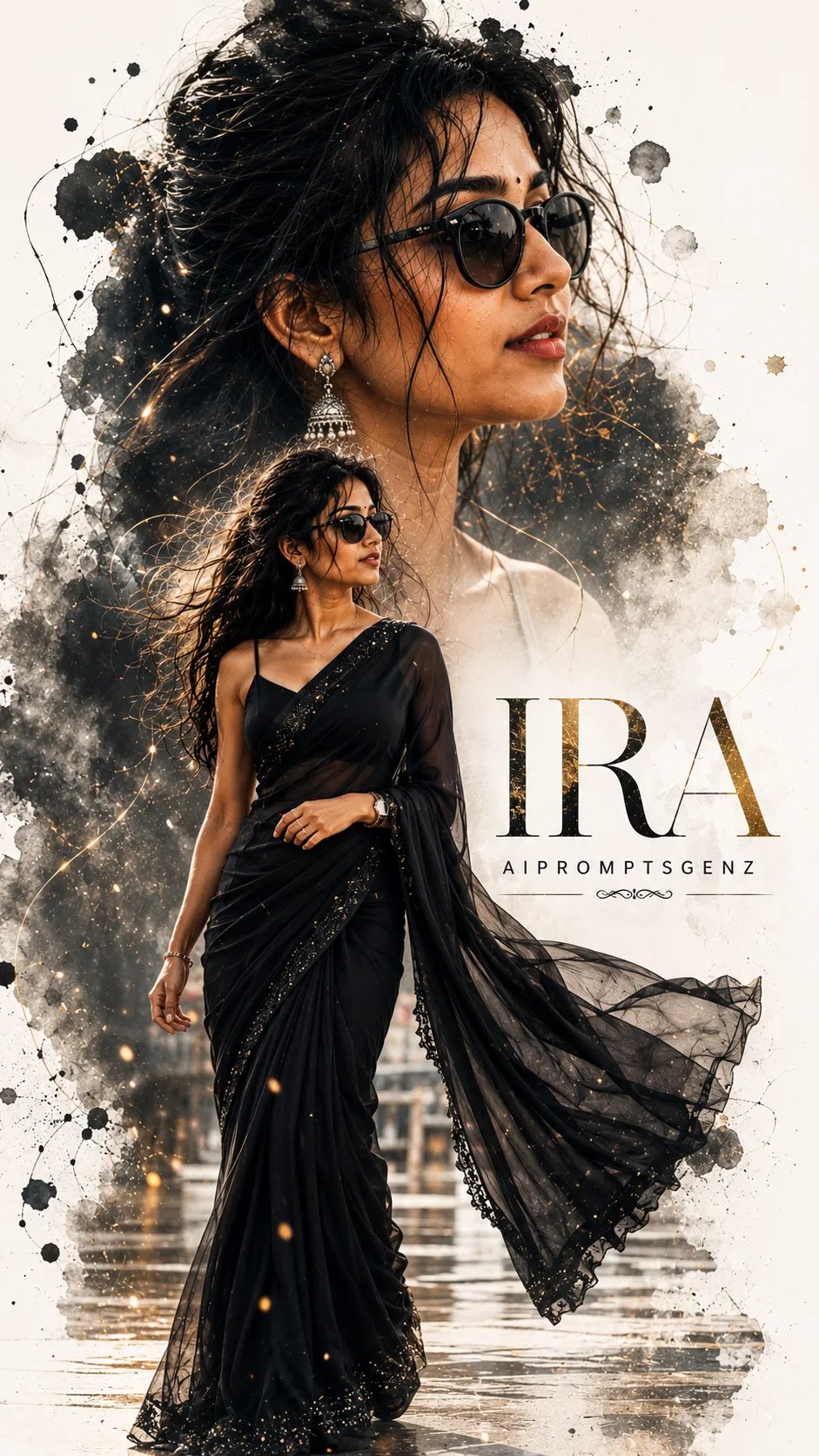 Indian Woman Luxury Fashion Poster