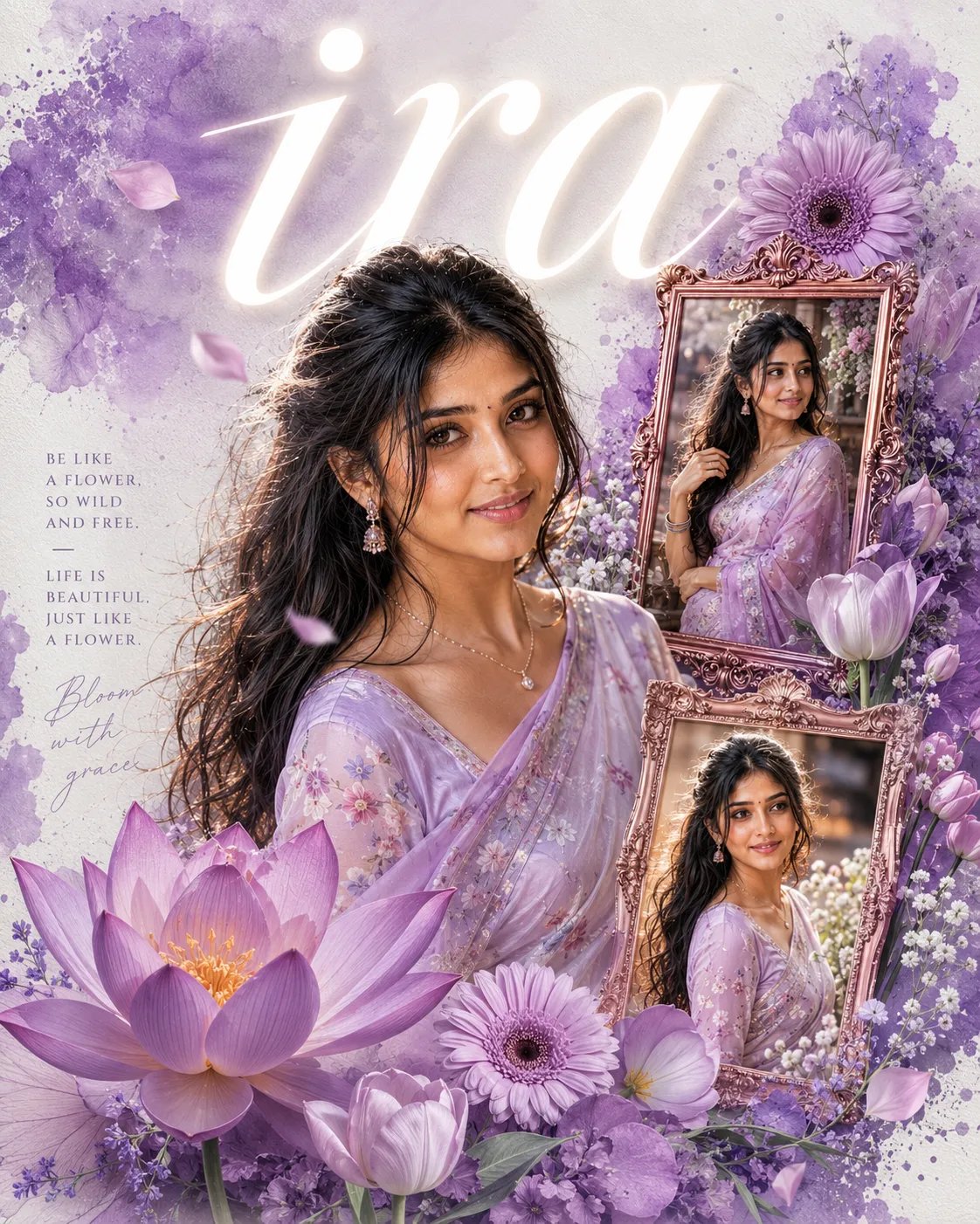 South Asian Woman Collage Poster