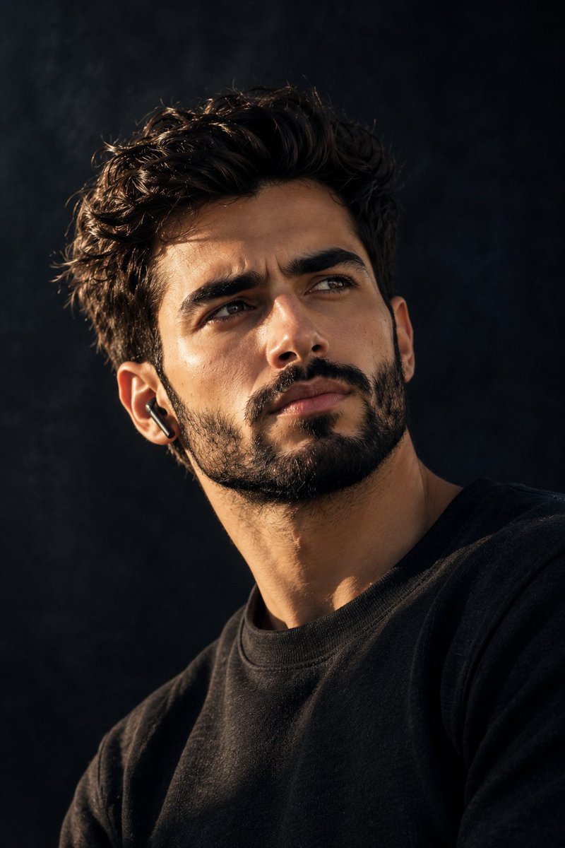 Cinematic Handsome Man Portrait