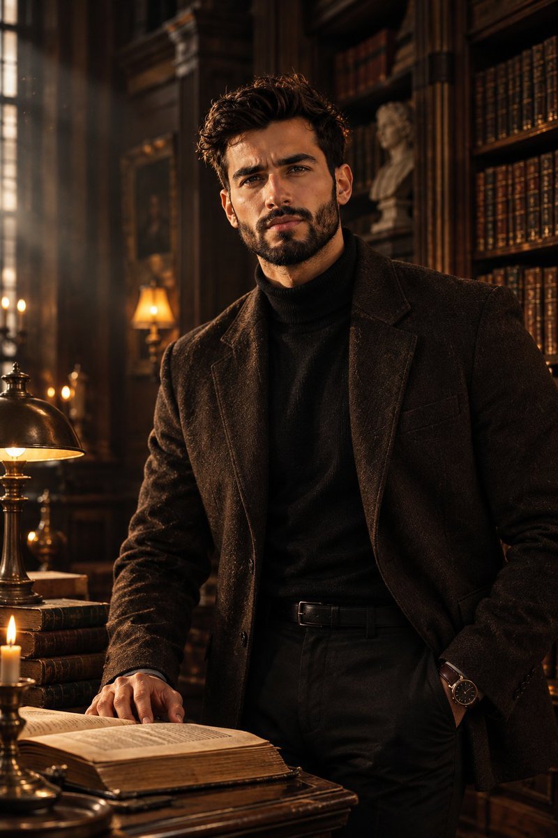 Luxury Fashion Library Portrait