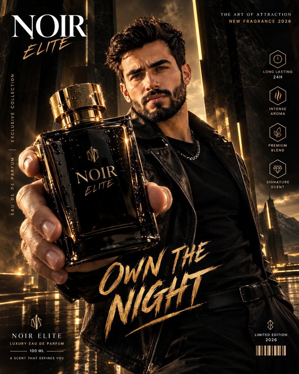 Noir Elite Fragrance Ad