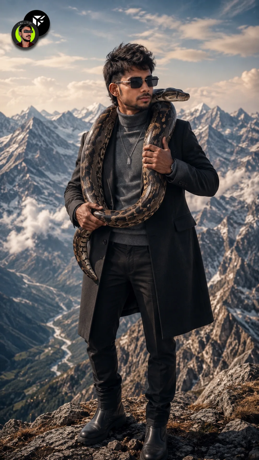 Create an ultra-realistic, cinematic, photorealistic full-body portrait in a STRICT VERTICAL 9:16 composition, 864×1536 or 1080×1920