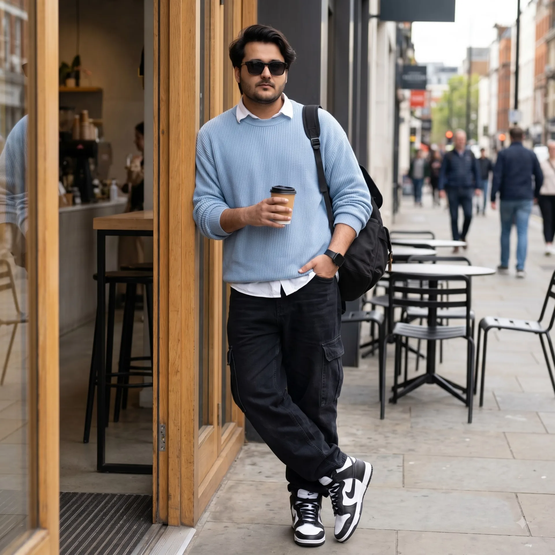 Photorealistic full-body portrait using uploaded image as exact face.