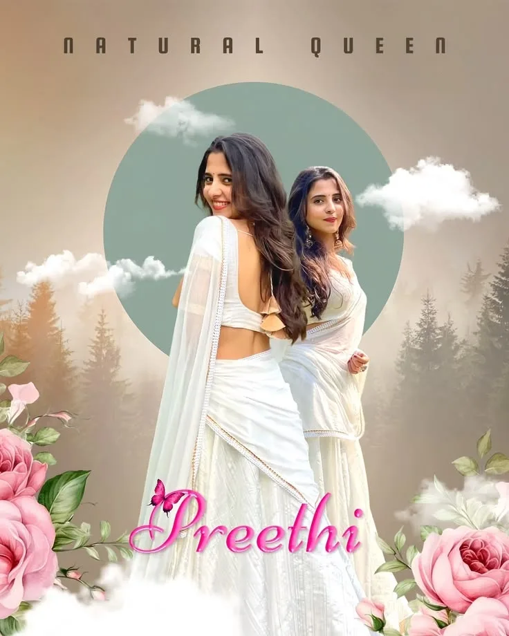 A photorealistic vertical digital art poster in exact 3:4 aspect ratio recreating the precise framing, double-portrait composition,