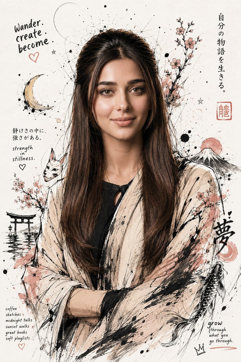 GPT IMAGE 2 on CHAT GPT: Prompt: Create a high-end Japanese editorial ink illustration inspired by modern manga concept art and traditional